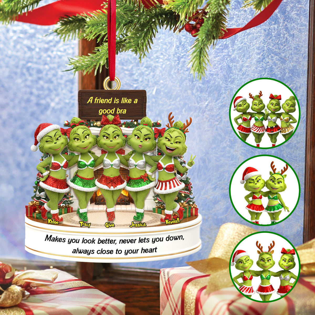 A Friend Is Like A Good Bra Ornament - Personalized Gifts For Friends 03namg160925-Homacus