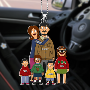 Burger Family Car Ornament - Personalized Gifts For Family 04qhhu241224hg-Homacus