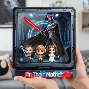 Cosmic Mom And Kids Acrylic Plaque - Personalized Gifts For Mom 04huqn310326-Homacus