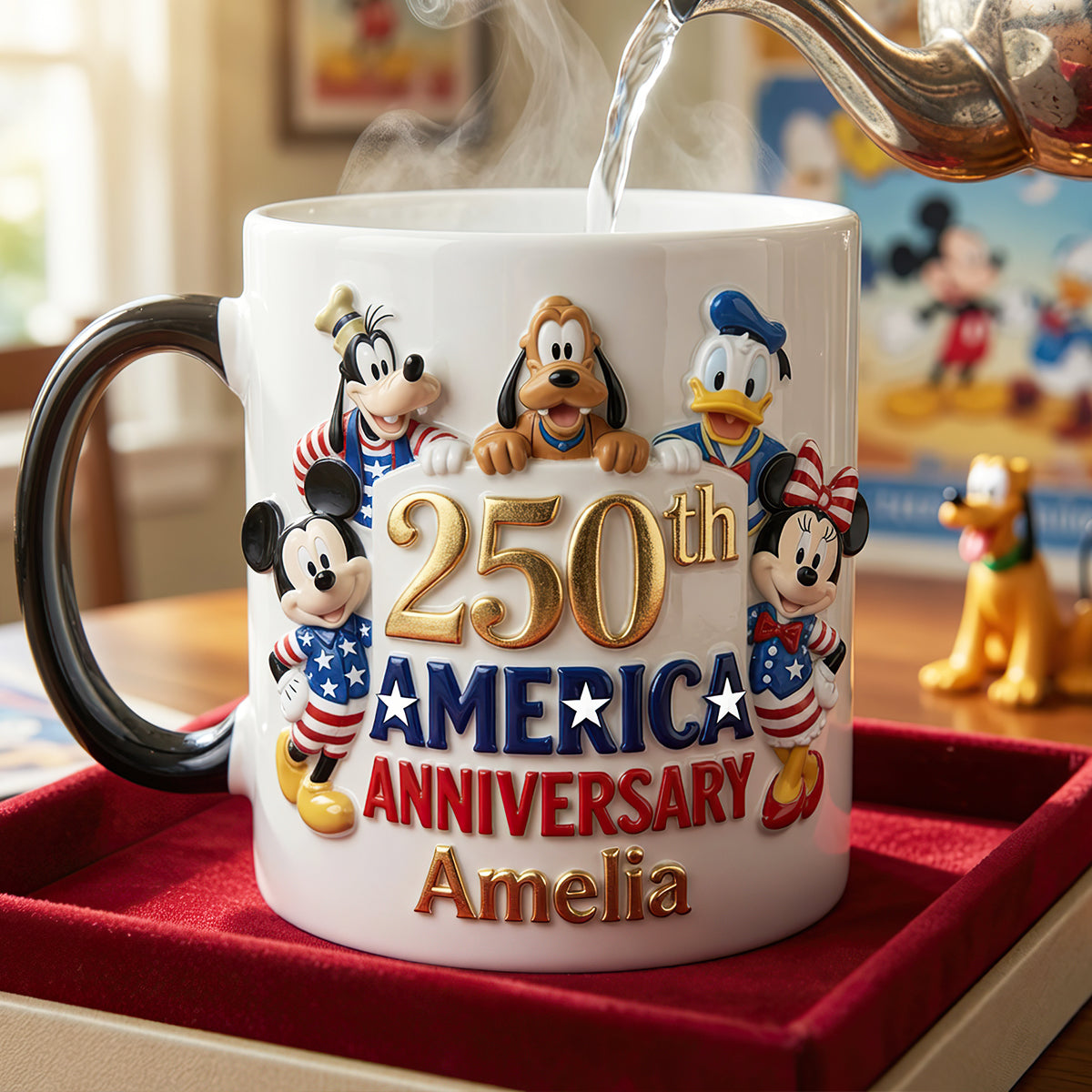 America 250th Anniversary Magic Coffee Mug - Personalized Gifts For Patriots 01tgdt050626