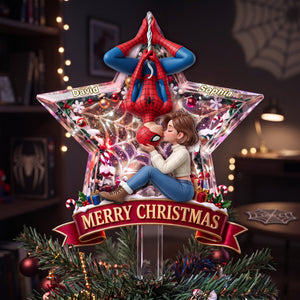 Forever Love Christmas Tree Topper - Personalized Christmas Gift For Couples 04palu040826