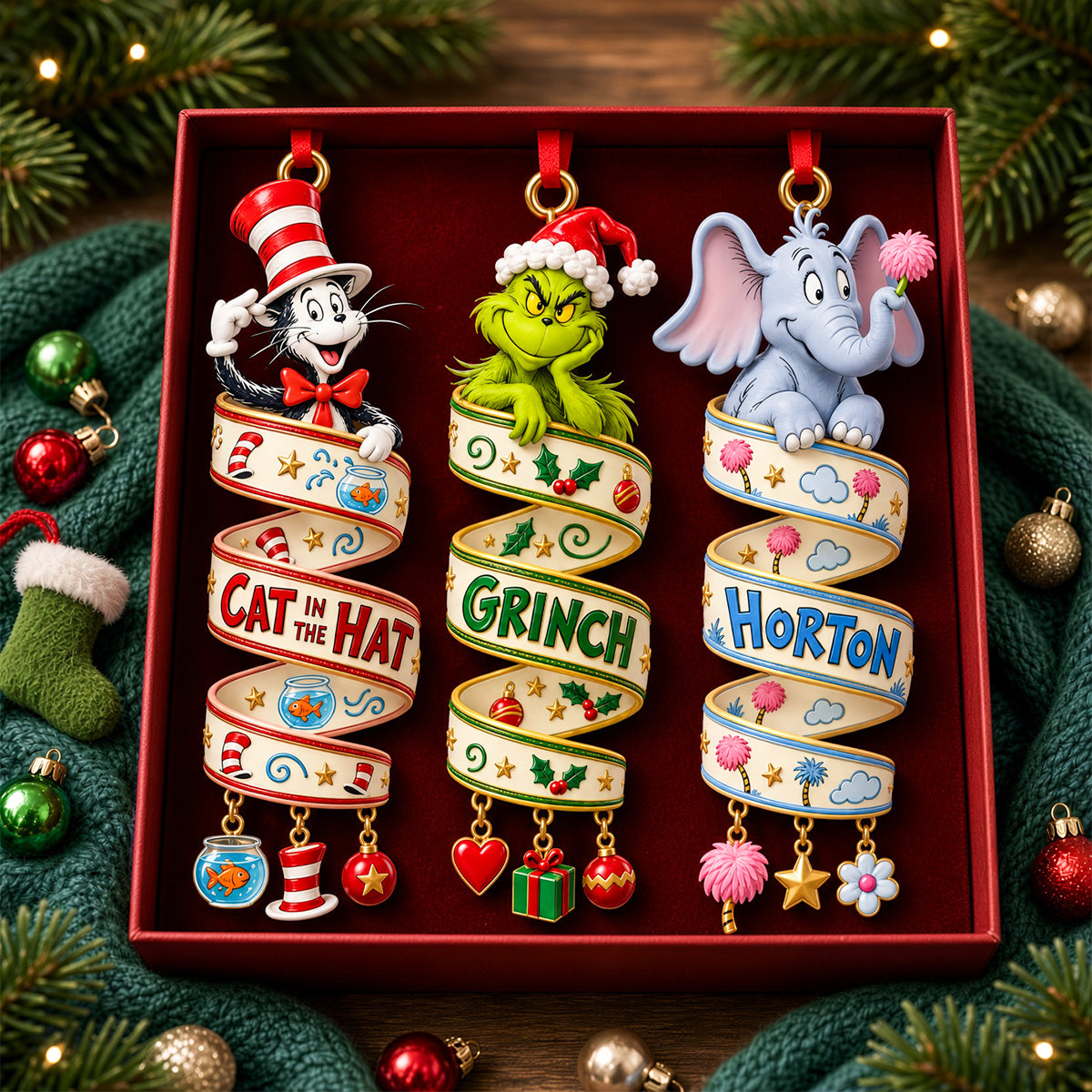 Iconic Book Characters Christmas Ornament - Personalized Gifts For Book Lovers 02padh101026-Homacus