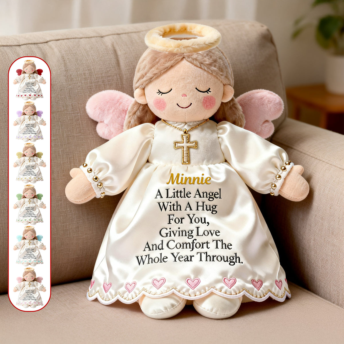 Guardian Angel Custom Shape Pillow - Personalized Gifts For Kids 01namg301225-Homacus