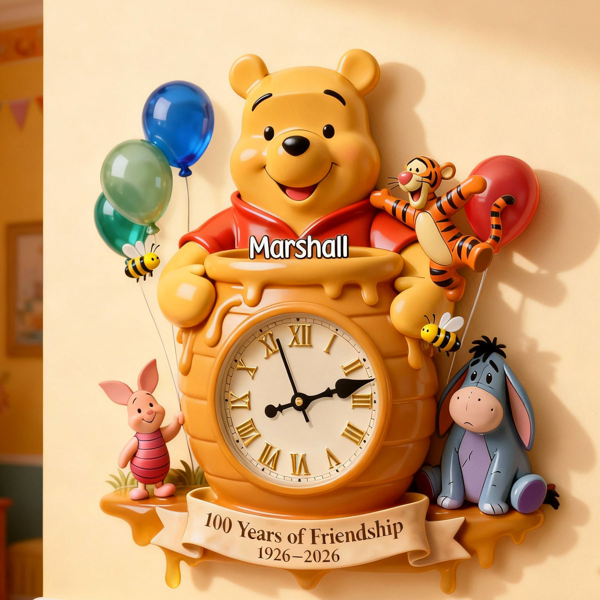 Lovely Friends Hanging Wall Clock - Personalized Gifts 06namg150126-Homacus
