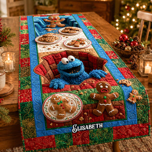 Crumb-Snatcher And Great Cookies Quilted Table Runner - Personalized Christmas Gifts 03qhdh210826-Homacus