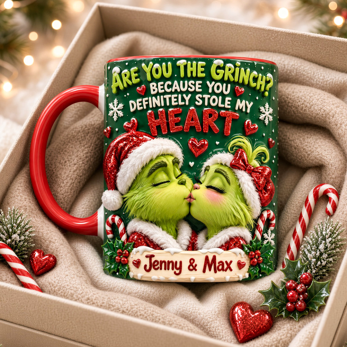 My Dear Mischief Sweetheart You Stole My Heart Accent Mug - Personalized Christmas Gifts For Couples 01hudh151026-Homacus