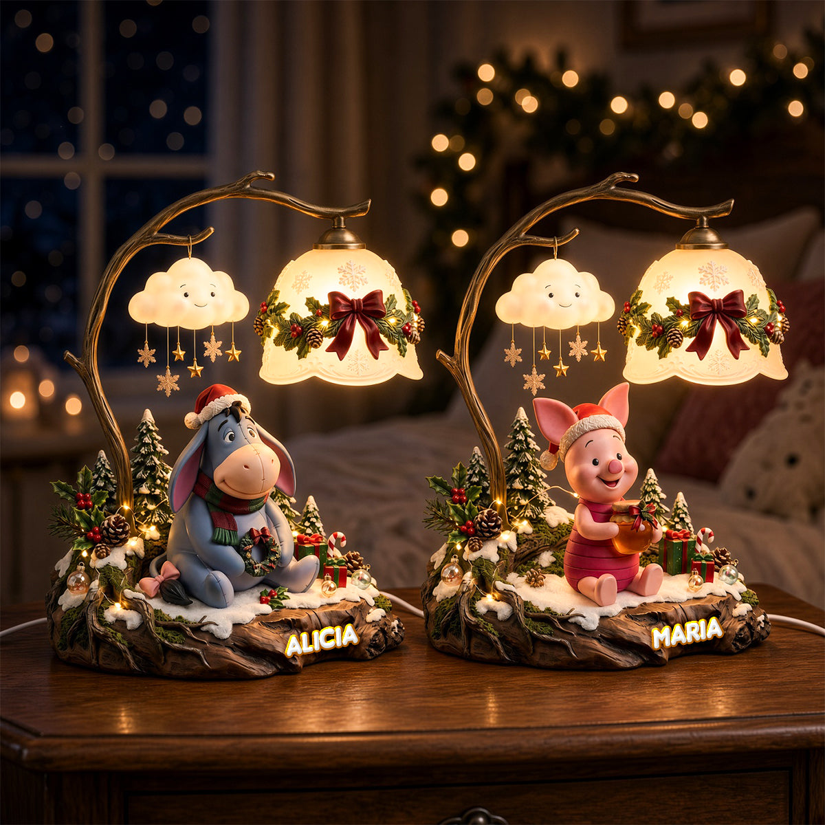 Festive Woodland Light Box - Personalized Christmas Gifts 06padh201026-Homacus