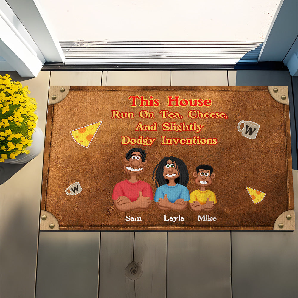 Personalized Gifts For Family Doormat 05NAMH210225PA-Homacus