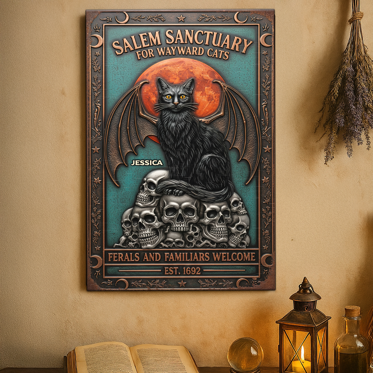 Witch Salem Metal Sign - Personalized Gifts For Witch Lover 01NAPU150725-Homacus