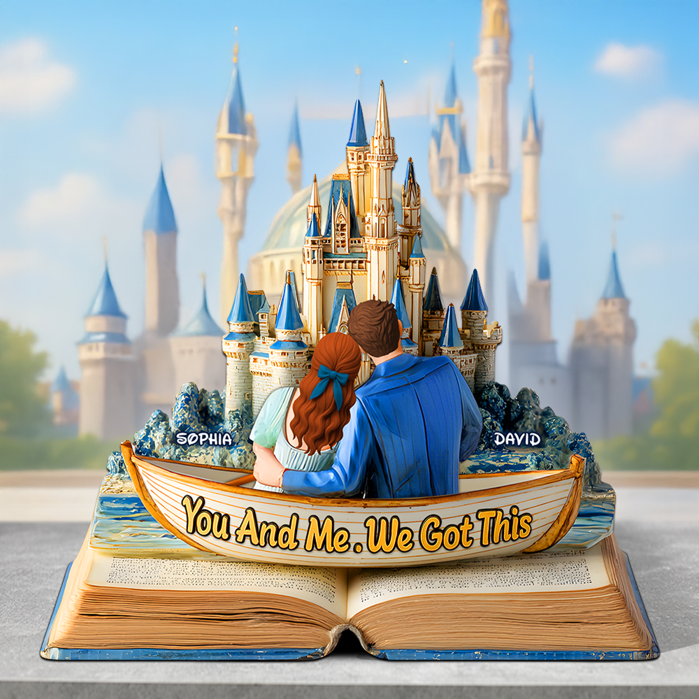 Back Hugging Couple Acrylic Plaque- Personalized Gift For Couple 01TGPU210525-Homacus