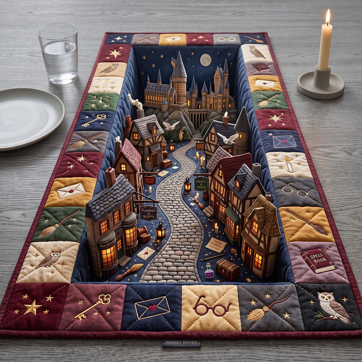 Fantastical Universe Quilted Table Runner - Personalized Gifts 06natn110826-Homacus