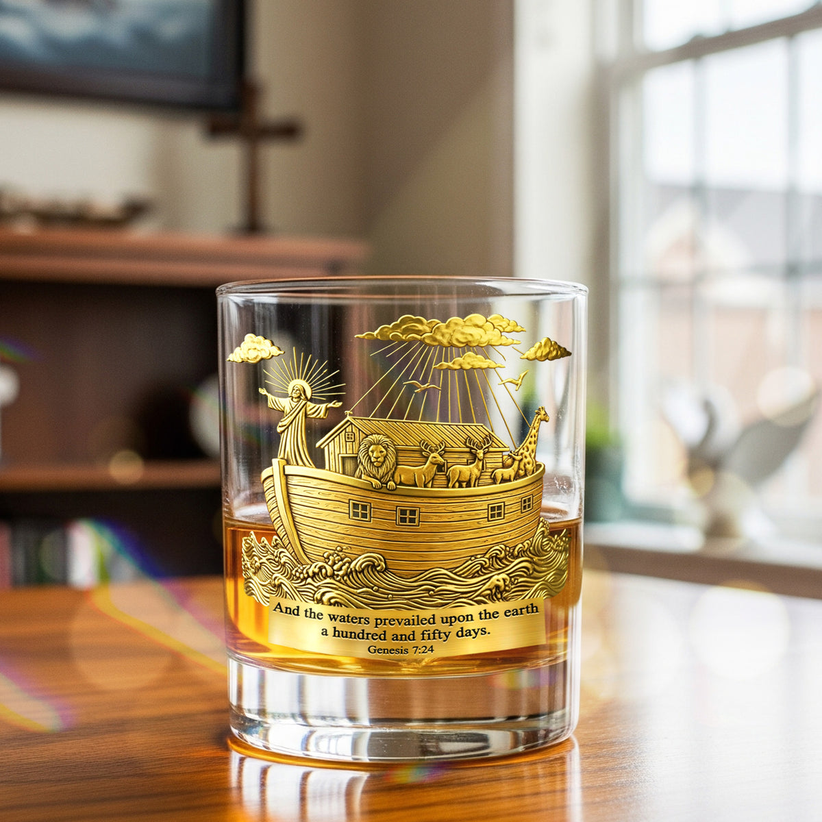 Jesus 11oz Round Glass - Gifts For Family 01hymg140825-Homacus