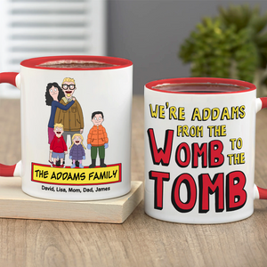 Personalized Gifts For Family Coffee Mug Cartoon Family 02ACPU020225HG-Homacus