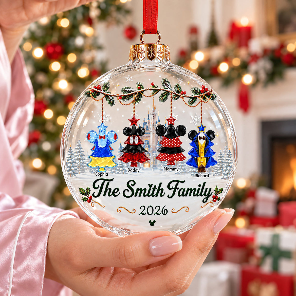 Lovely Snowball Acrylic Ornament - Personalized Christmas Gifts For Family 04ohqn040926