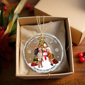 Custom Photo Christmas Gifts For Family Crystal Ornament 04ACQN300924-Homacus