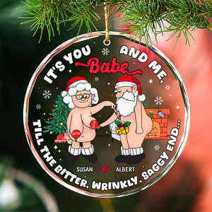 Old Couple Ornament - Naughty Couple - Personalized Gifts For Couple-Homacus