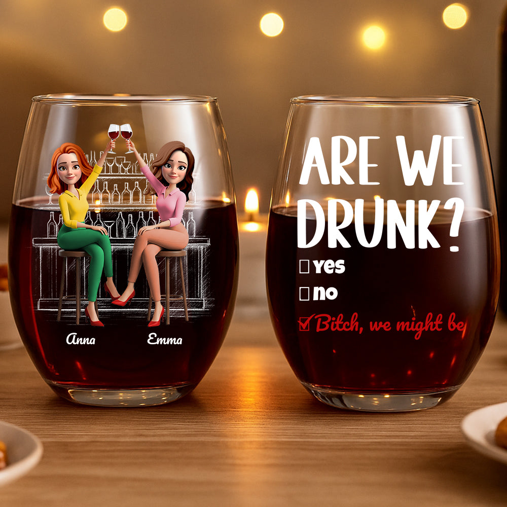 Cheers & Chaos Glass Egg Cup Personalized Gifts For Best Friends 02NADT020725-Homacus