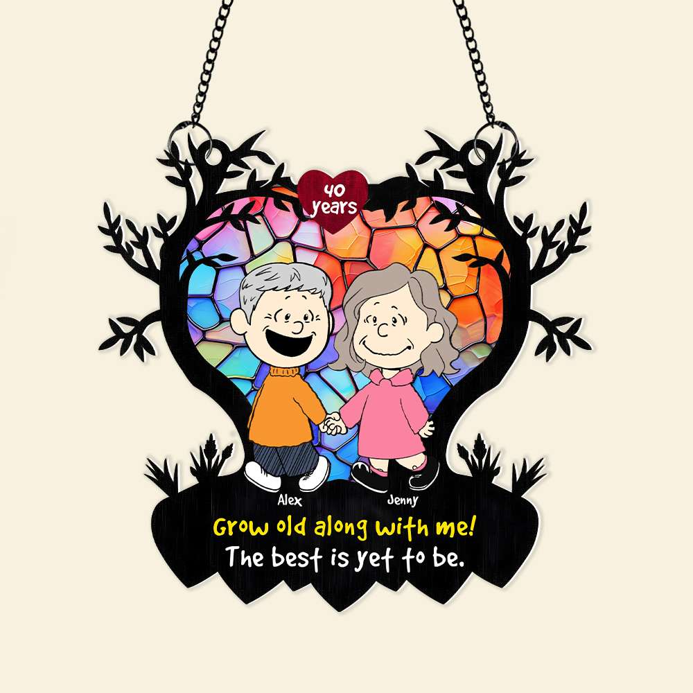 Personalized Gifts For Couple Suncatcher Ornament 04KAMH161224DA-Homacus