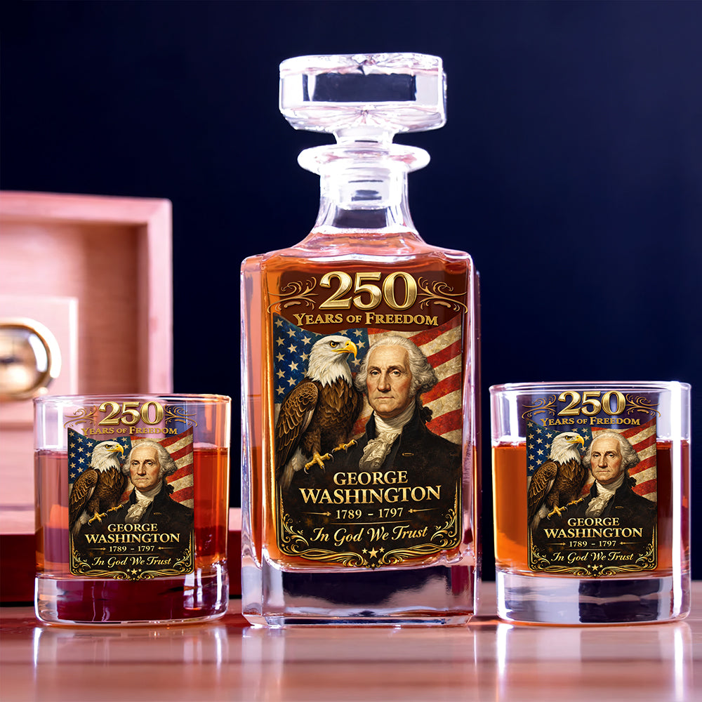 250th Anniversary Decanter Set - Personalized Gifts For Drinking Lovers 04huqn240226-Homacus