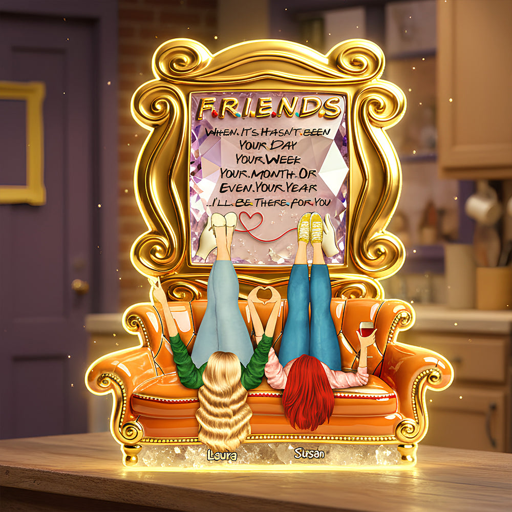 Besties Sticked Together Light Box, Personalized Gifts For Besties 04qhdt021225-Homacus