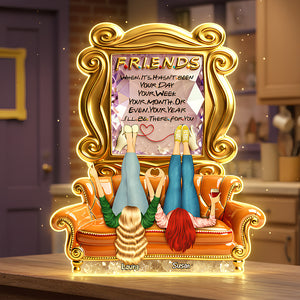 Besties Sticked Together Light Box, Personalized Gifts For Besties 04qhdt021225-Homacus