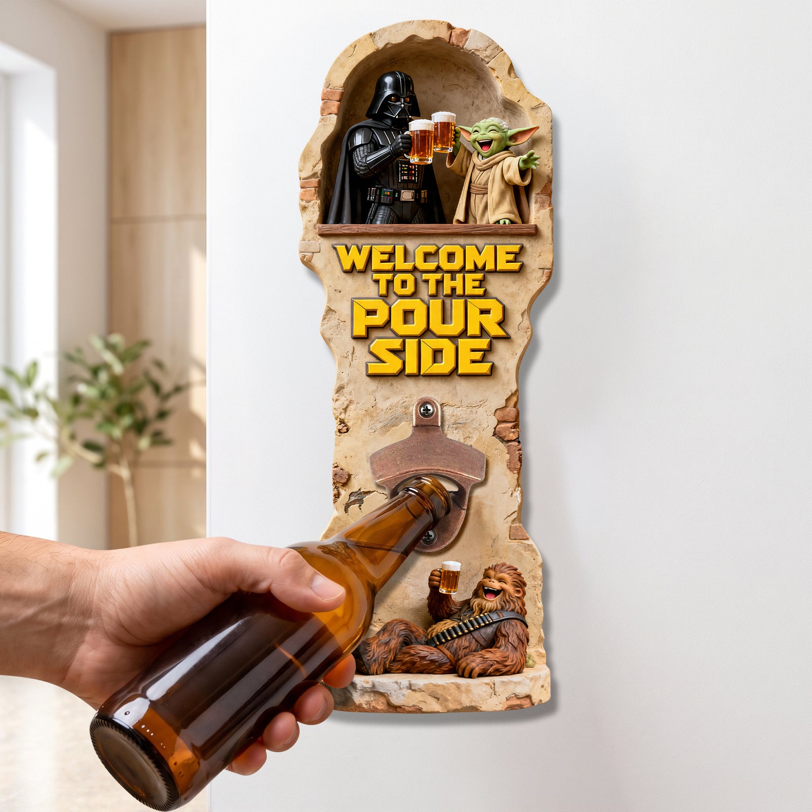 Funny Intoxicated Warriors Wall Hanging Bottle Opener - Personalized Gifts 02tyqn180726-Homacus