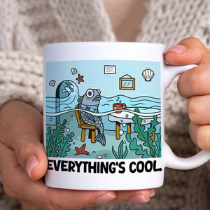 Personalized Funny Burning Coffee Mug 03ohtn020124 Everything Is Fine-Homacus