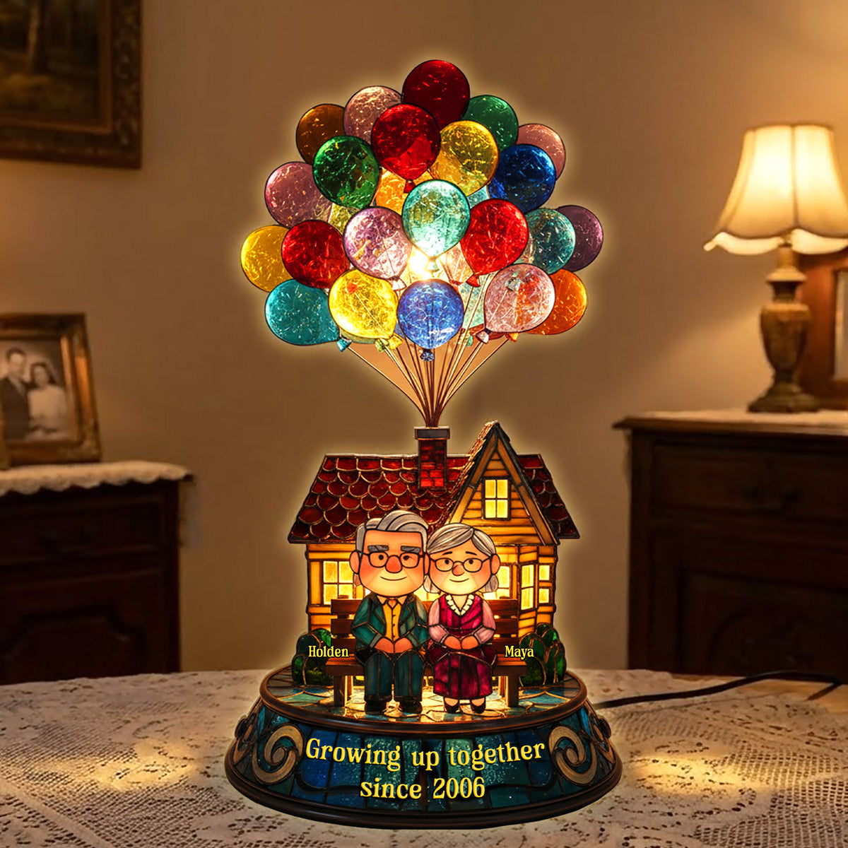 Growing Old Together Couple Light Box - Personalized Gift For Couples 05HYMG281125-Homacus