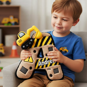 Construction Alphabet Custom Shaped Pillow - Personalized Gifts For Kid 04kita151225-Homacus