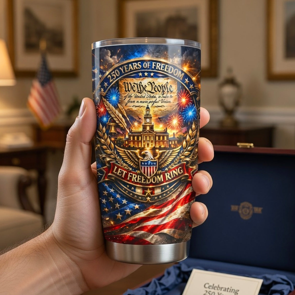 America 250th Anniversary Tumbler - Personalized Gifts For Patriots 05tomg040326-Homacus