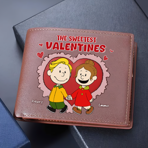 Personalized Gifts For Couple PU Leather Wallet 01ohpu251224hg-Homacus