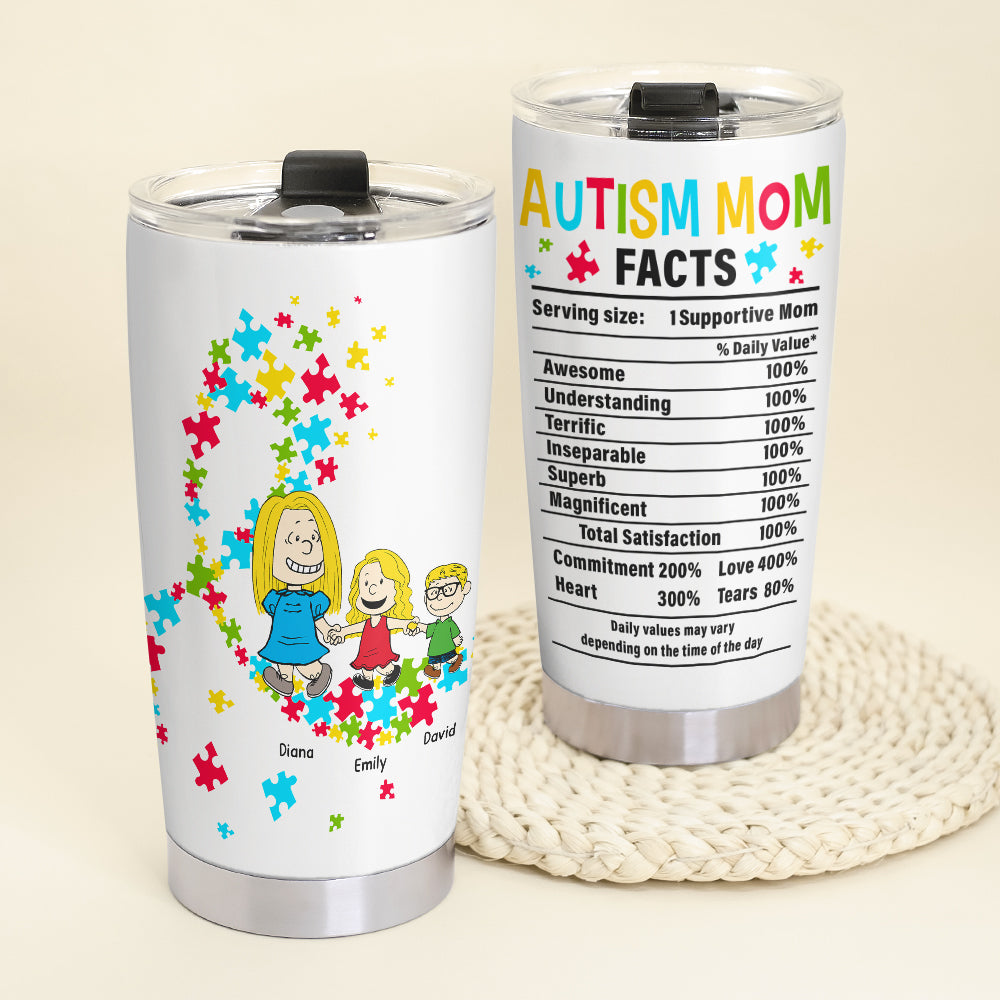 Personalized Gifts For Autism Mom Tumbler Autistic Kids 01TOQN110325HH-Homacus