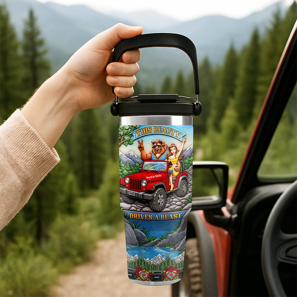 Monster & Princess Off-road Couple Tumbler - Personalized Gifts For Off-road Girl 01qhqn190625-Homacus