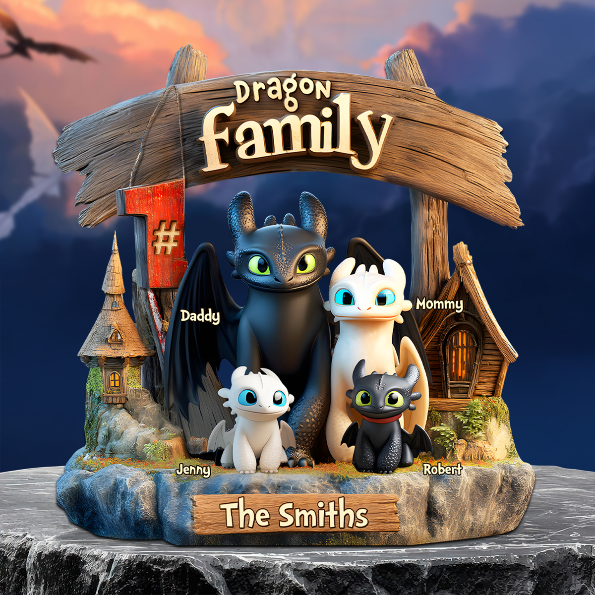 Family Acrylic Plaque - Personalized Gifts For Family 04TGPU080525-Homacus