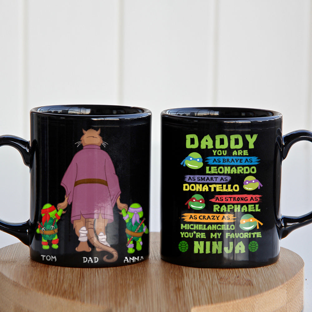 Personalized Gifts For Dad Coffee Mug Brave Smart Strong Daddy 02NATN240523-Homacus