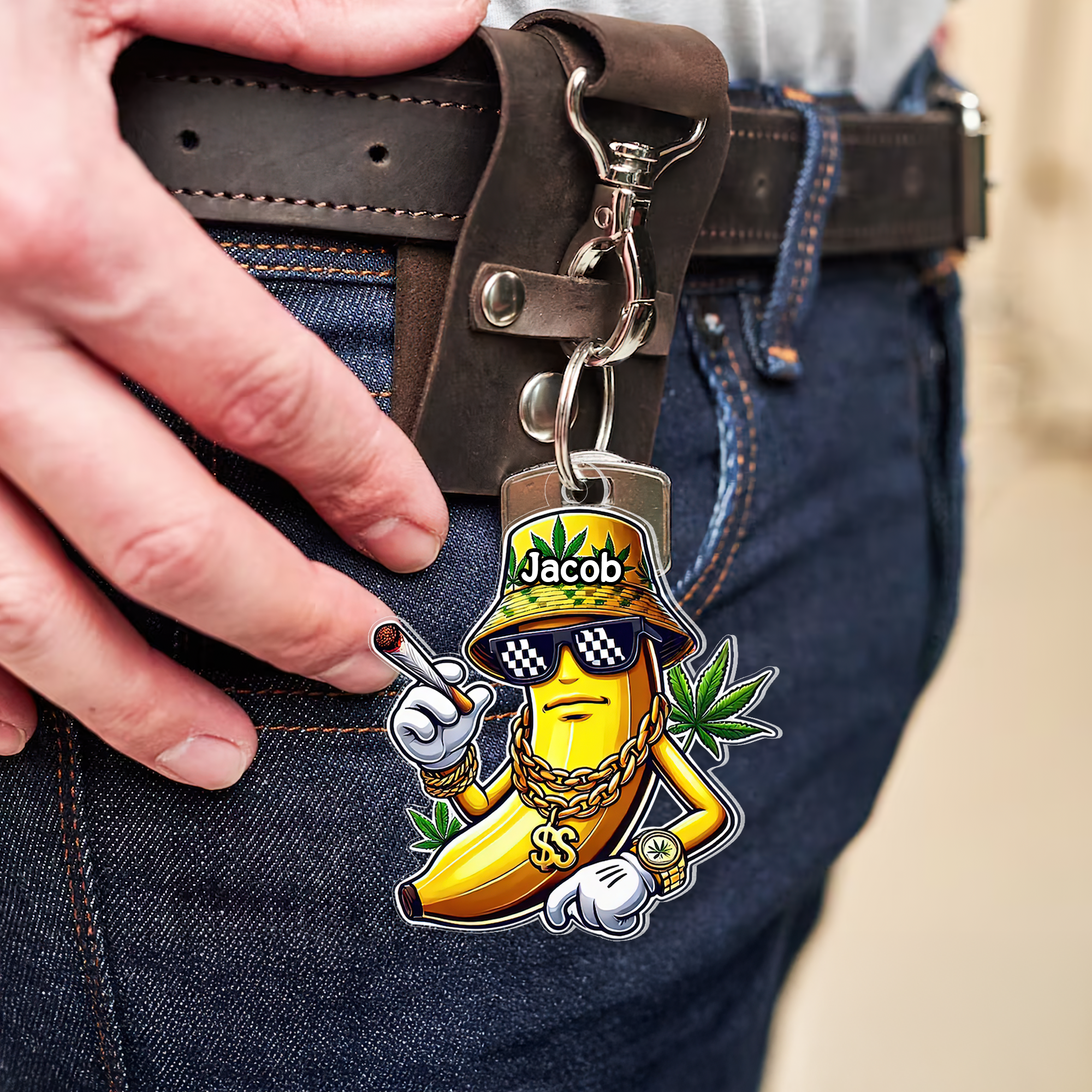 Personalized Gifts For Weed Lover Keychain 01topu311224-Homacus