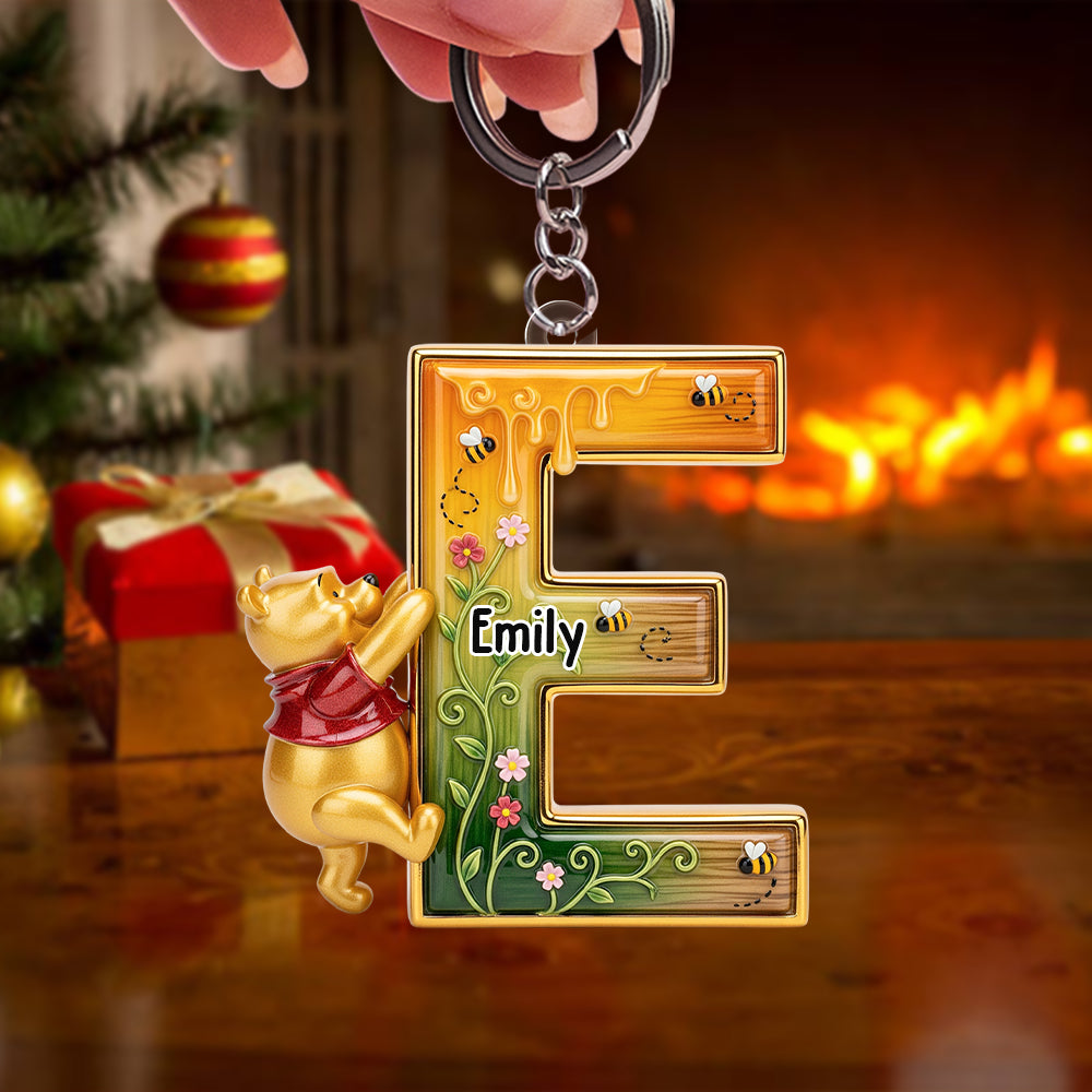 Festive Letter Keychain – Custom Gift For Cartoon Fans 04naqn300825-Homacus