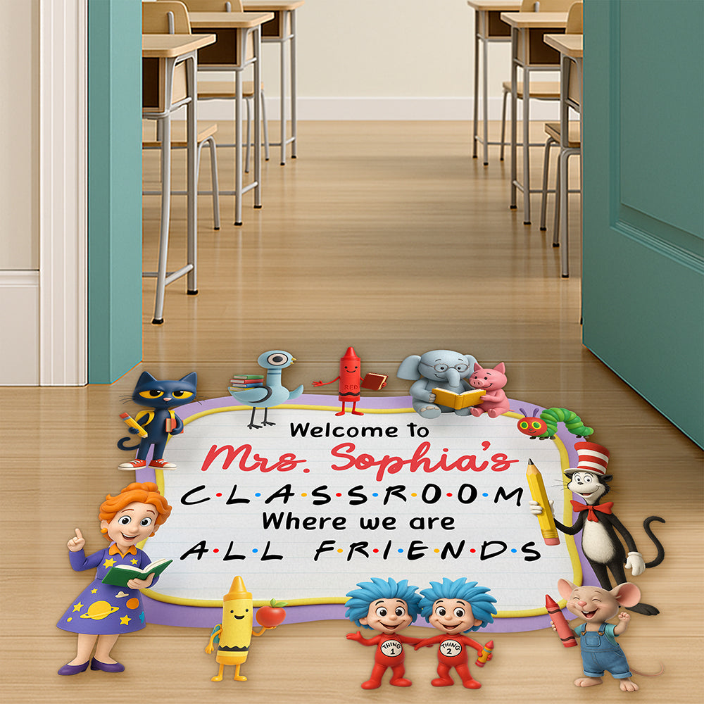 Welcome Classroom Doormat - Personalized Gifts For Teacher 02naqn250725-Homacus