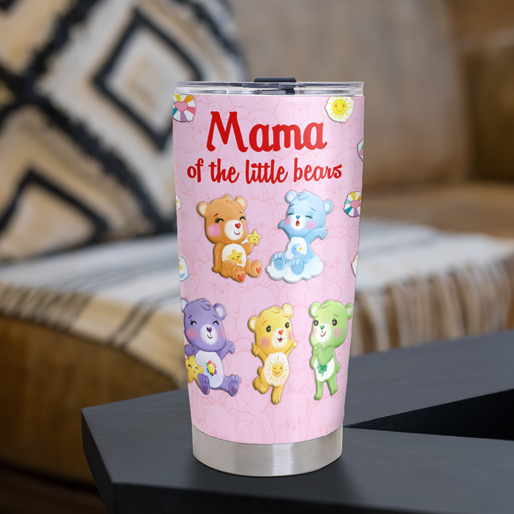 Personalized Christmas Gifts For Mom Tumbler, Mama of the Little Bears 05kapu071024-Homacus