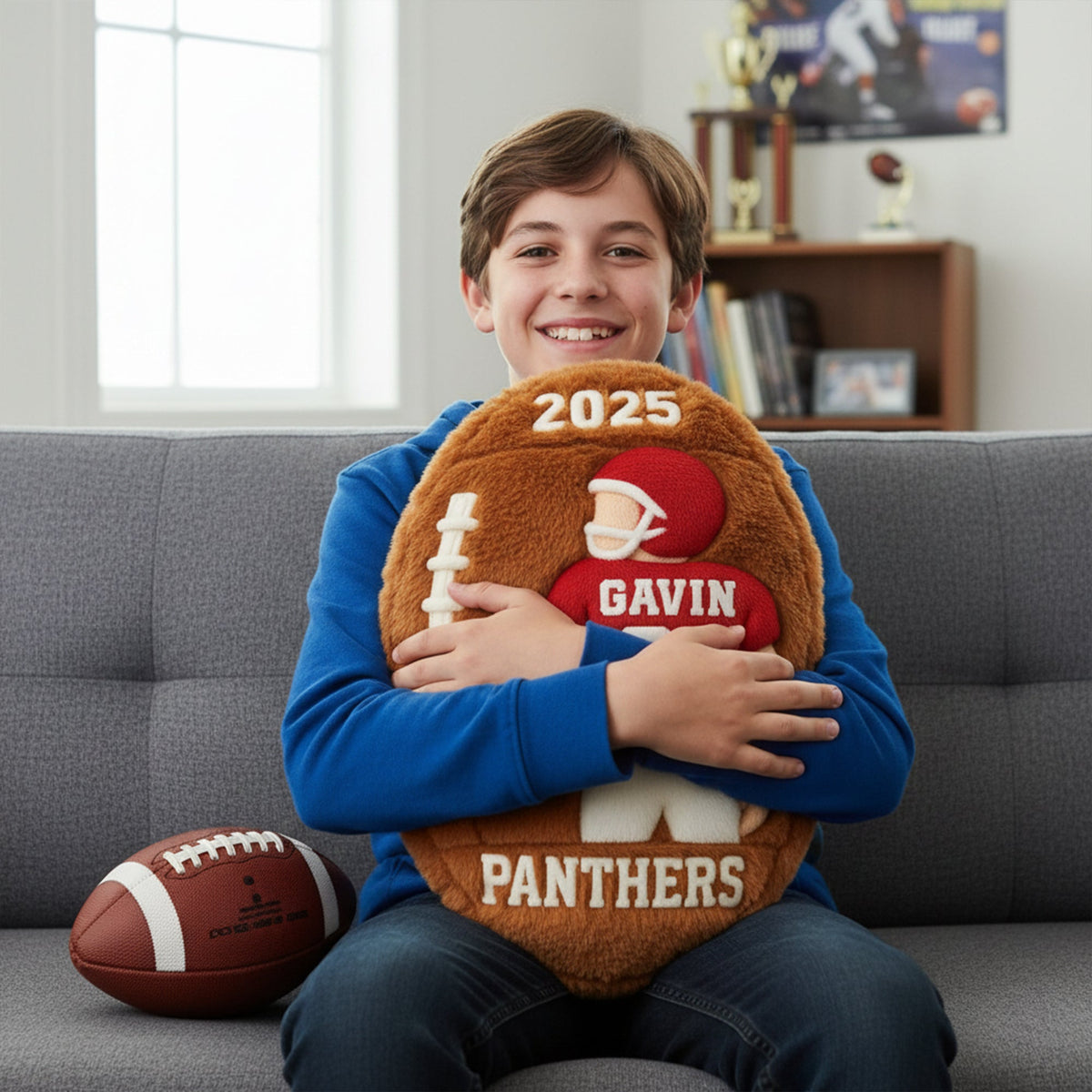 Game Day Energy Shaped Pillow - Personalized Gifts For Kids 06NALU131125-Homacus