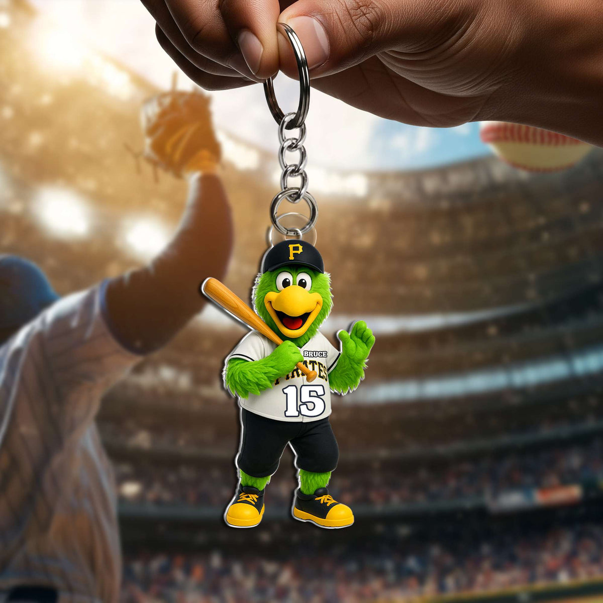 Cute Mascot Baseball Acrylic Keychain - Personalized Gifts For Baseball Lovers 04OHLU070725-Homacus