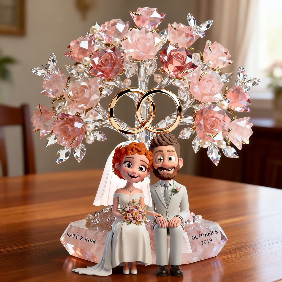 Wedding Couple Acrylic Plaque - Personalized Gifts For Couples 01natn221225-Homacus