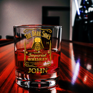 Dark Side Whiskey Glass - Personalized Gifts For Galaxy Lovers 01hyta190825-Homacus