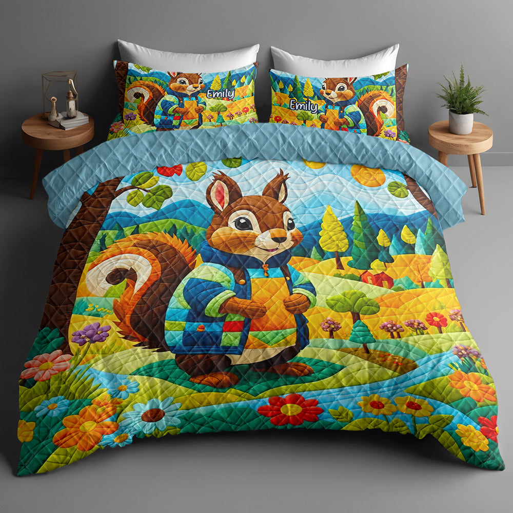 Personalized Gifts For Squirrel Lovers Quilt Bed Set 06kaqn220125-Homacus