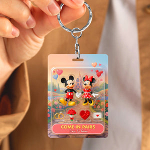 Lovely Couple Acrylic Keychain - Personalized Gifts For Couple 03QHTN070126-Homacus