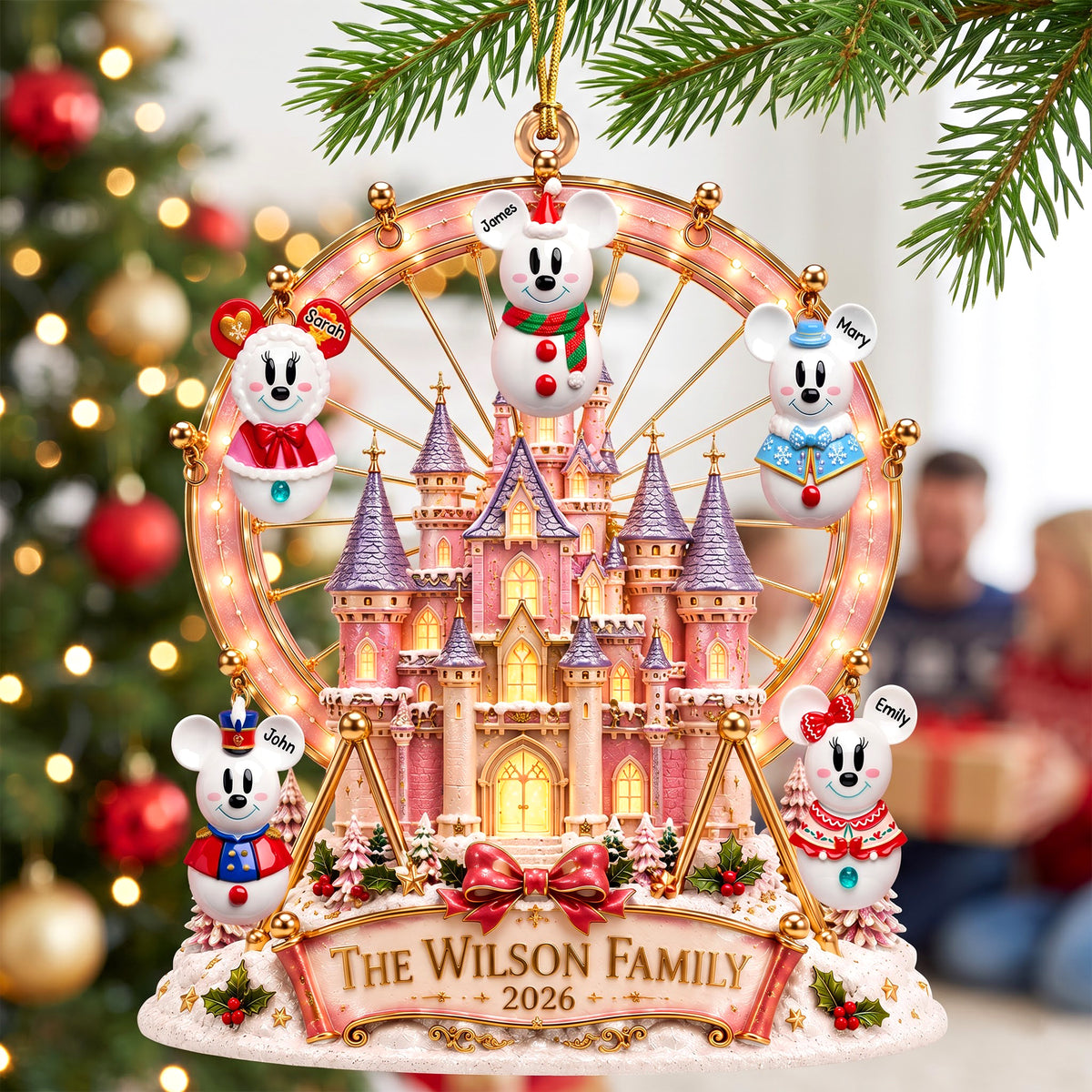 Magical Snowman Family Christmas Ornament - Personalized Gifts For Family 01naqn080926
