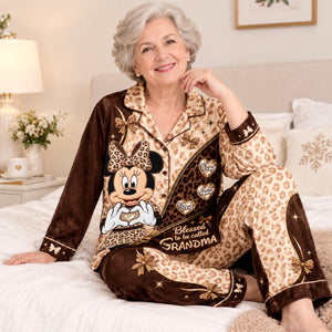 Granma Leopard Pajama Set - Personalized Gifts For Grandma 01padh070926