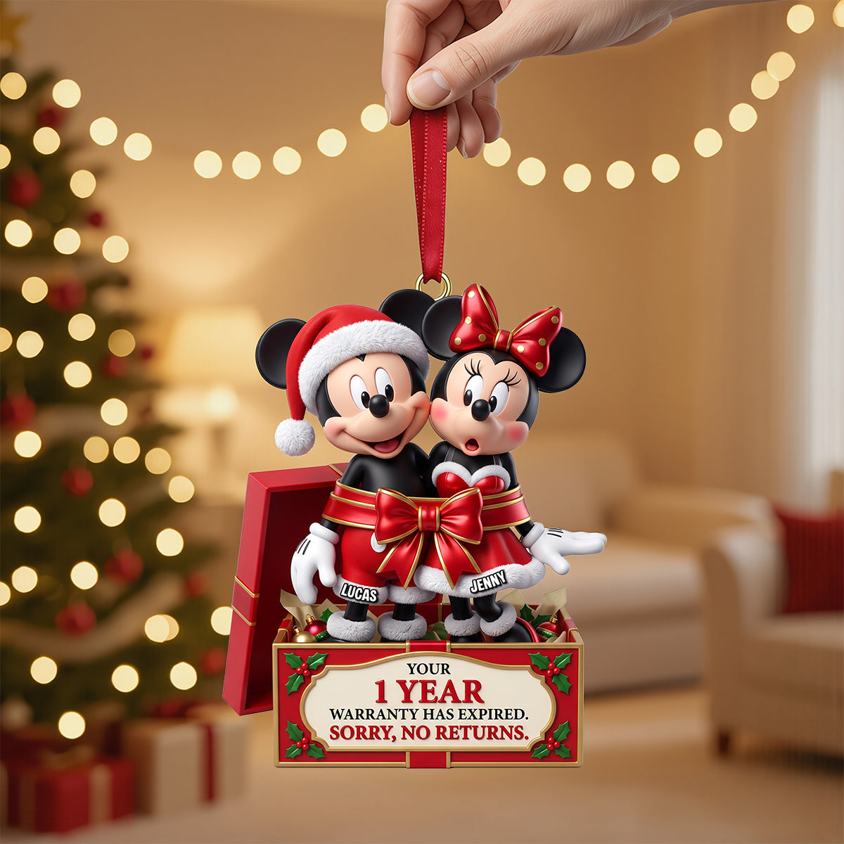 No Returns Christmas Ornament - Personalized Funny Gifts For Couple 05natn170926-Homacus