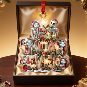 Little Spooky Christmas Crew Ornament - Personalized Gifts For Parents 052PADH190826