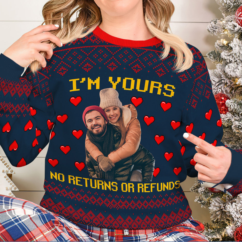 Custom Photo Gifts For Couple Christmas Ugly Sweater 01pgtn081024-Homacus